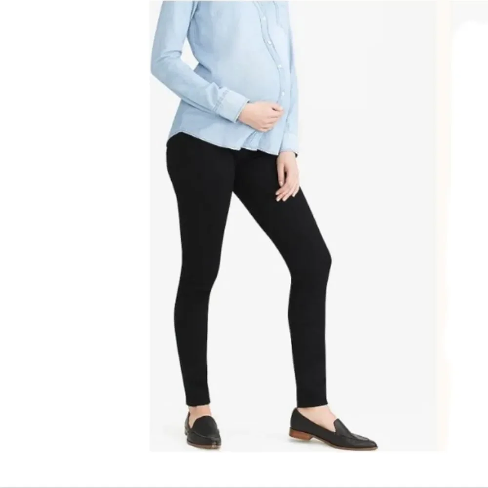 J. Crew Factory Black Maternity Skinny jean in signature stretch Women's Size 28